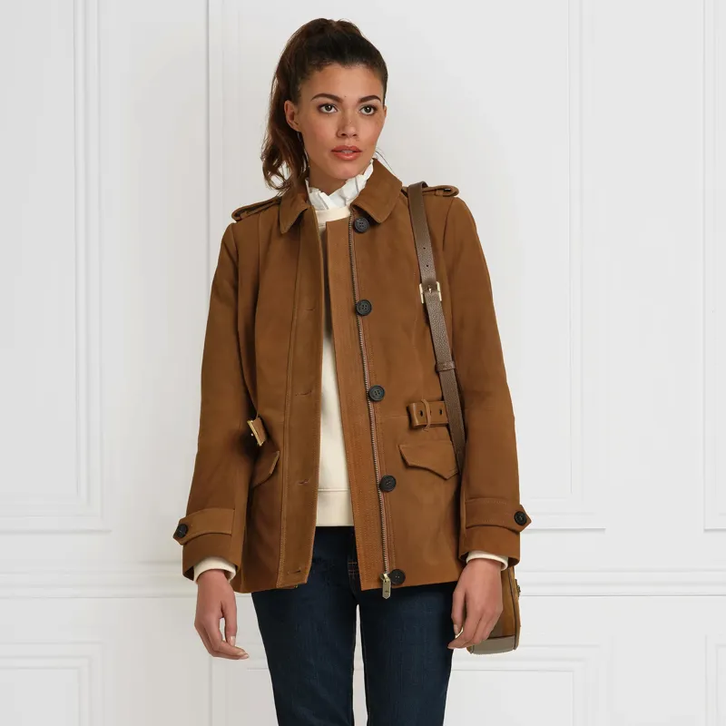 Fairfax and Favor The Frances Jacket - Tan Suede-3